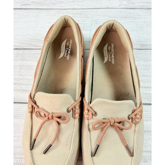 Skechers ArchFit Uplift Shoreline Boat Slip On Shoes Tan Size 10 - Picture 6 of 8
